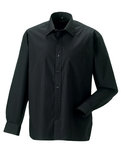 Z936 Heren Pure Cotton Easy Care Poplin Shirt met Lange mouwen RUSSELL