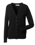 Z715F Dames V-Hals Knitted Cardigan RUSSELL