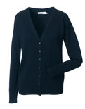 Z715F Dames V-Hals Knitted Cardigan RUSSELL