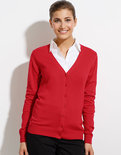 L419 Golden Women V-Neck Knitted Cardigan Sol's