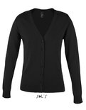 L419 Golden Women V-Neck Knitted Cardigan Sol's