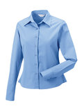 Z916F Dames Classic Twill Shirt met Lange mouwen RUSSELL