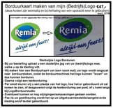 Borduurkaart van (Bedrijfs) Logo laten aanmaken