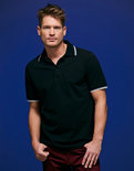 JN966 Heren Coldblack Polo JAMES & NICHOLSON, nette poloshirts logo borduren