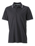 JN966 Heren Coldblack Polo JAMES & NICHOLSON, nette poloshirts logo borduren