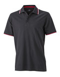 JN966 Heren Coldblack Polo JAMES & NICHOLSON, nette poloshirts logo borduren