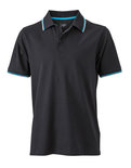 JN966 Heren Coldblack Polo JAMES & NICHOLSON, nette poloshirts logo borduren