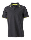 JN966 Heren Coldblack Polo JAMES & NICHOLSON, nette poloshirts logo borduren