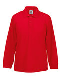 F504K Kids Polo Longsleeve Fruit of the Loom 65/35