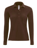 BCPW456 Polo Safran / Pure Longsleeve/ Women B&C