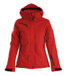 Softshell Jas SKELETON Dames ROOD Printer Winterjas