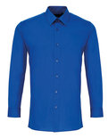 PW204 Poplin Overhemd Fitted Shirt met Lange mouwen PREMIER