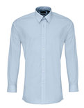 PW204 Poplin Overhemd Fitted Shirt met Lange mouwen PREMIER
