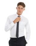 BCSMT81 Twill Shirt Sharp met lange mouwen B&C
