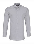 PW204 Poplin Overhemd Fitted Shirt met Lange mouwen PREMIER