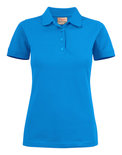 Surf Stretch Polo Dames OCEAANBLAUW Printer