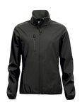 0209015 Dames Softshell Jas ZWART merk Clique