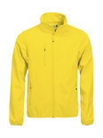 0209010 Softshell Jas Heren Lemon geel merk Clique