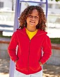 F401NK New Kids Hooded Sweat Jacket Fruit of the Loom