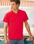 F270 V-hals t-shirt Heren Fruit of the Loom 