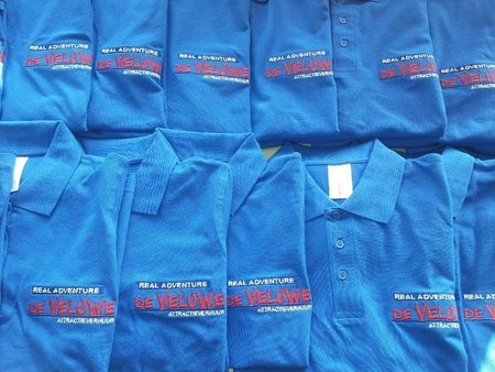 PAKKET >30 Poloshirts met (Bedrijfs) Logo Borduren! Heren Pique Poloshirts Fruit of the Loom 65/35