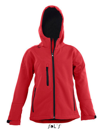 L848K Kinder Hooded Softshell Jacks Replay