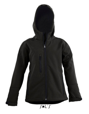 L848K Kinder Hooded Softshell Jacks Replay